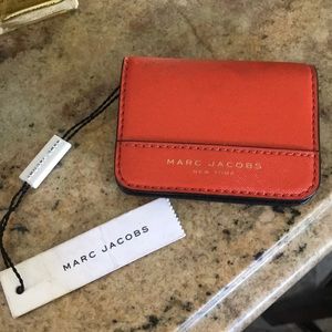 Marc Jacobs orange mini wallet